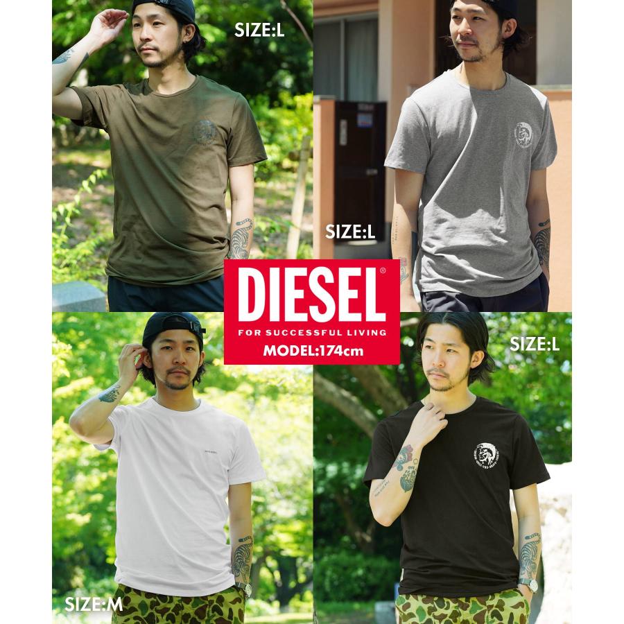 ディーゼル Tシャツ 3枚セット DIESEL メンズ 肌着 インナー 紳士 綿100% コットン おしゃれ かっこいい 大きいサイズ ロゴ 無地 ブランド  ギフト 父の日｜crazyferret｜10