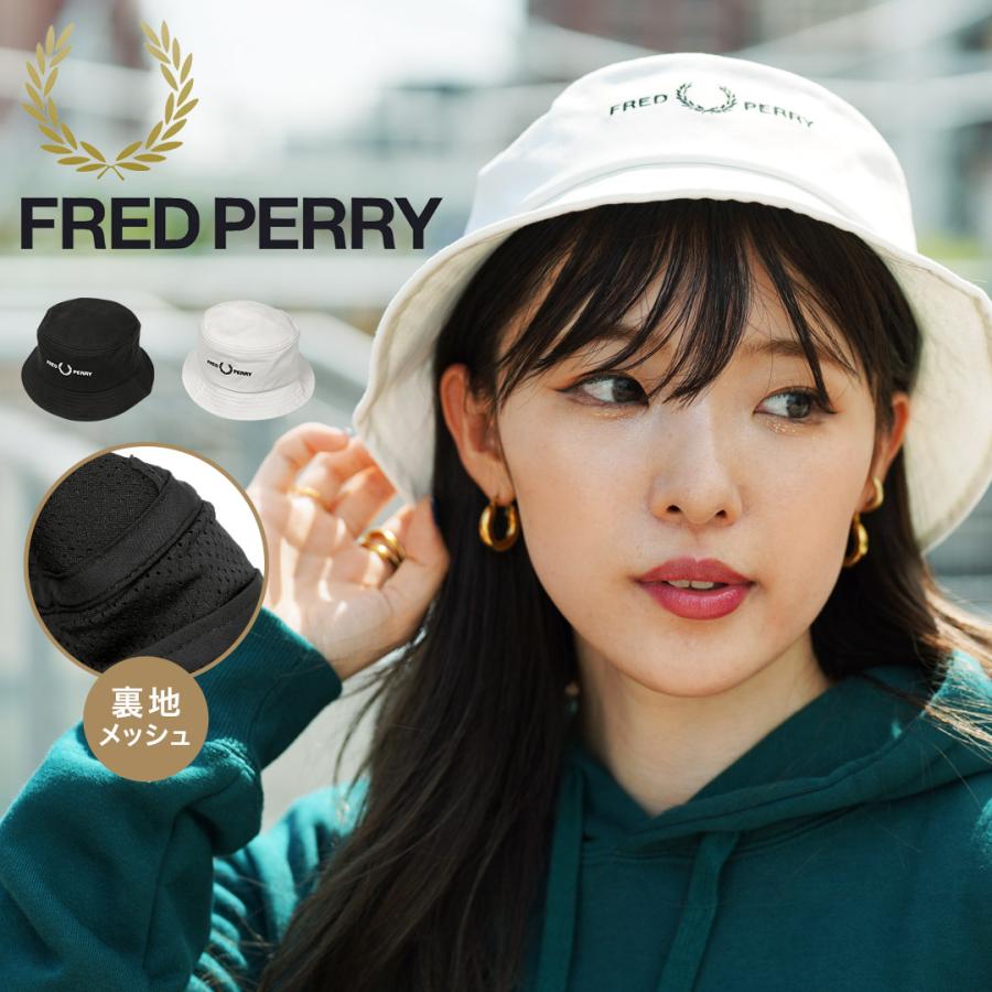 FRED PERRY フレッドペリー バケットハット ユニセックス 帽子 FRED PERRY フレッドペリー バケットハット ユニセックス 帽子