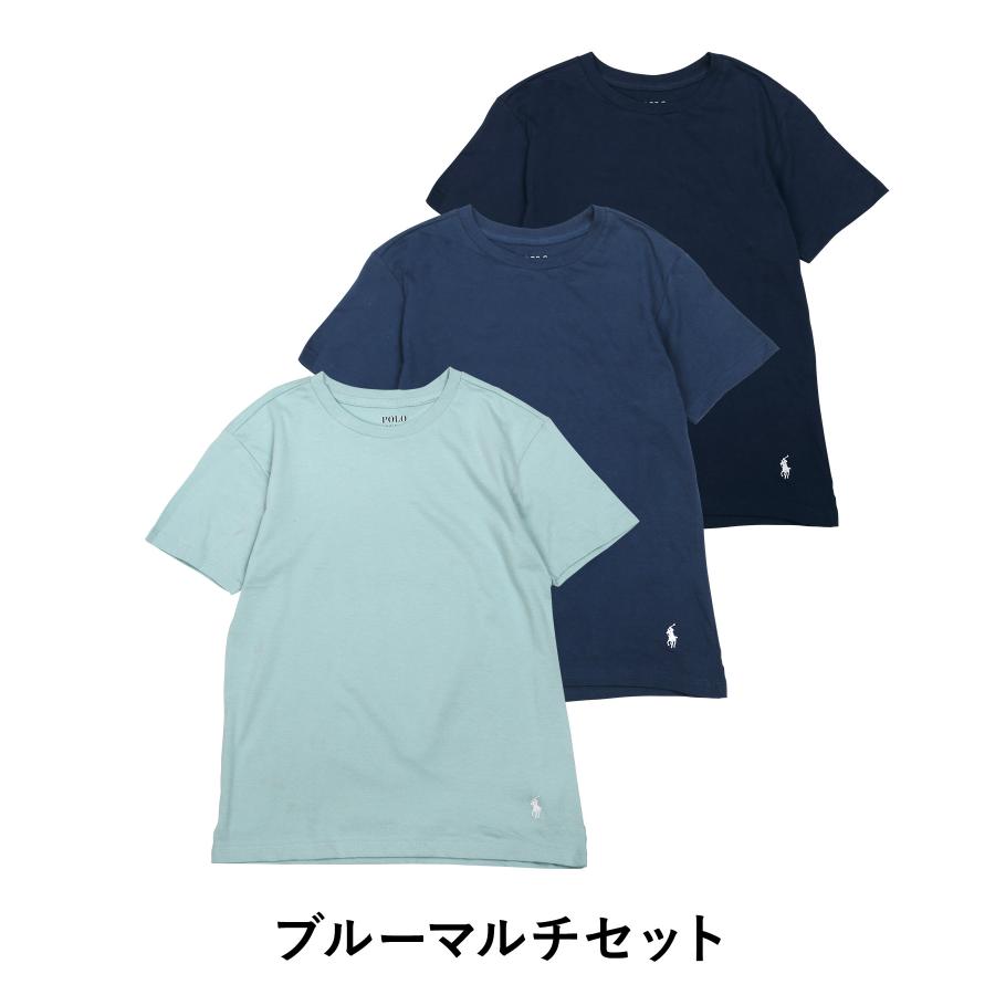 ポロ ラルフローレン POLO RALPH LAUREN Tシャツ 3枚セット キッズ ジュニア 半袖 肌着 インナー コットン100% 綿 ブランド  父の日｜crazyferret｜09