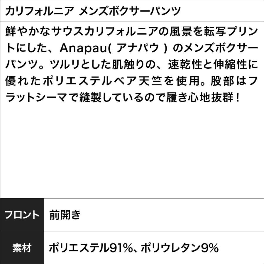 anapau アナパウ ボクサーパンツ 日本製 メンズ アンダーウェア ツルツル 速乾 男性 下着 前開き 国産 国内生産 ブランド  メール便 父の日｜crazyferret｜16