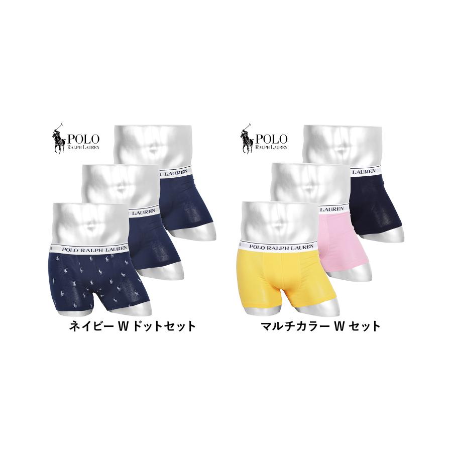 新品 未使用 POLO Ralph Lauren トランクス ボクサーパンツ 2 POLO RALPH LAUREN（ポロ・ラルフローレン） ボクサーパンツ 3枚セット