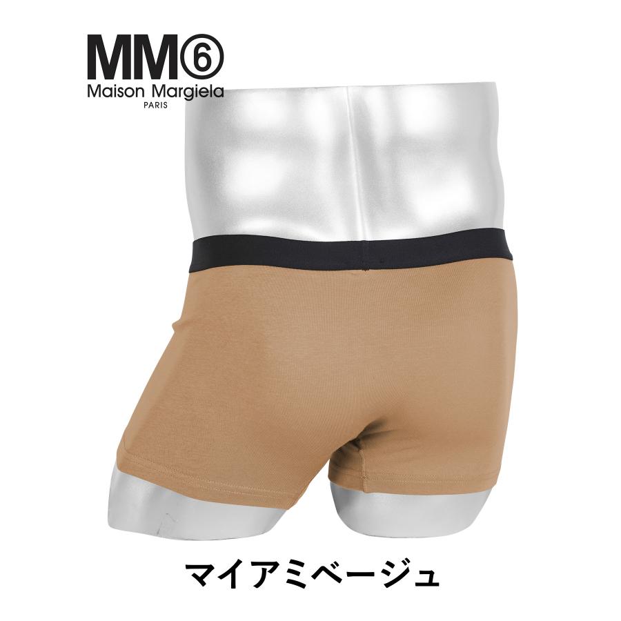 エムエム6 メゾン マルジェラ MM6 Maison Margiela ボクサーパンツ メンズ 下着 紳士 綿 コットン 高級 カレンダータグ CLASSIC TRUNK 無地 ブランド
