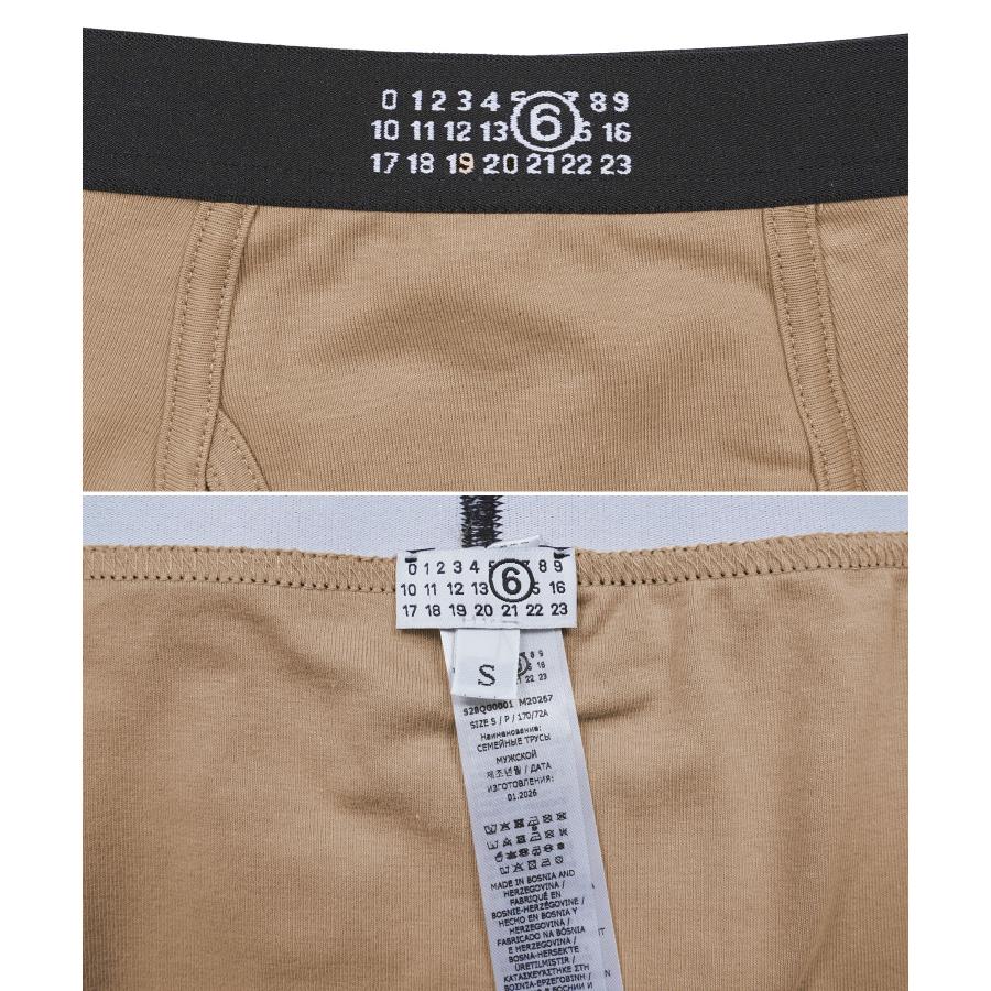 エムエム6 メゾン マルジェラ MM6 Maison Margiela ボクサーパンツ メンズ 下着 紳士 綿 コットン 高級 カレンダータグ CLASSIC TRUNK 無地 ブランド