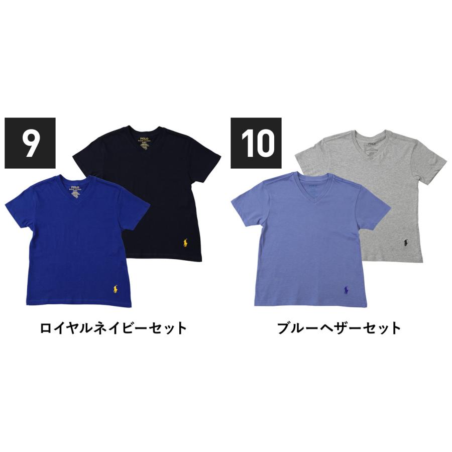 ポロ ラルフローレン POLO RALPH LAUREN 2枚セット Tシャツ 半袖 V 