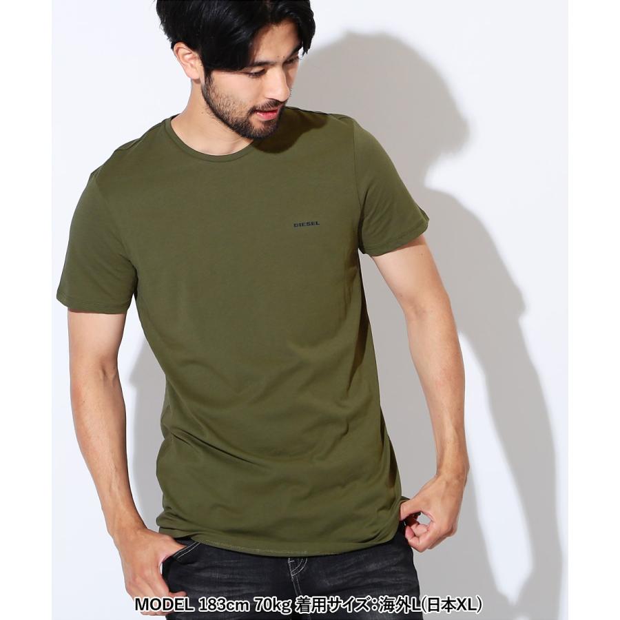 DIESEL ディーゼル メンズ Tシャツ クルーネック 半袖 3枚セット