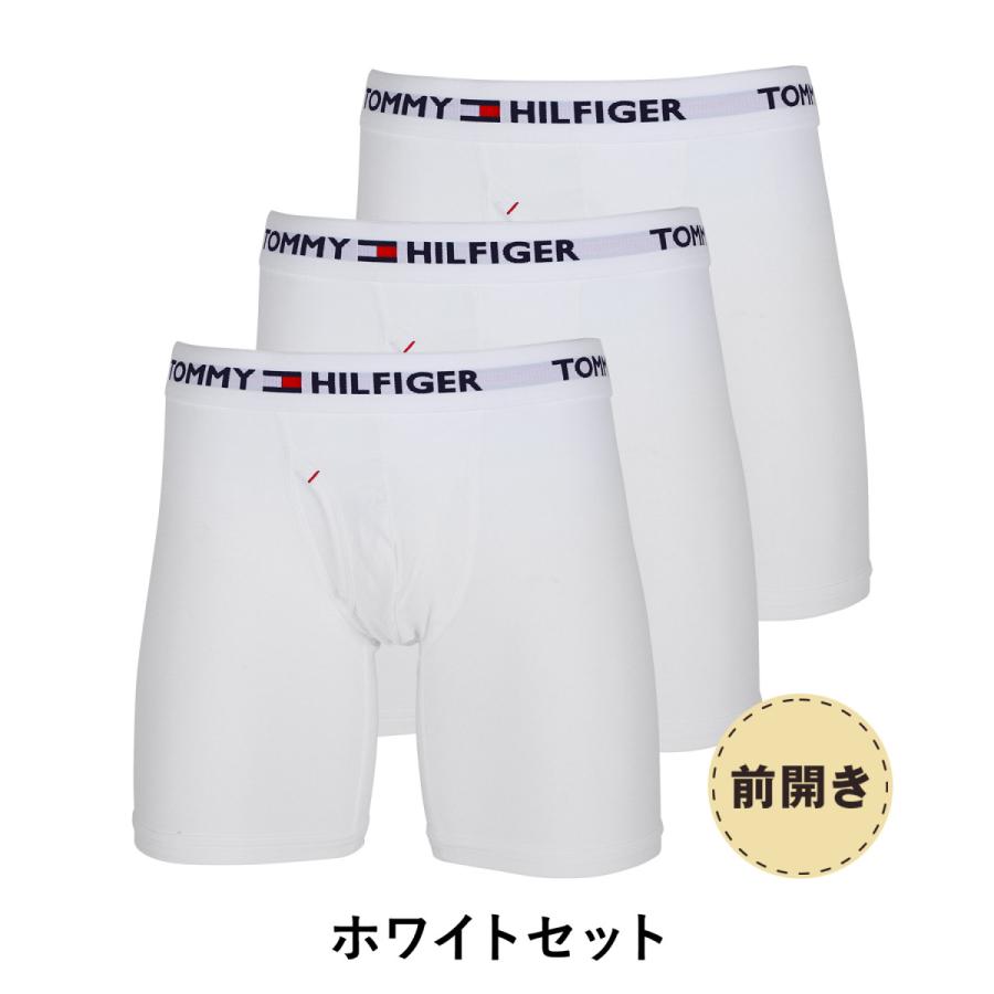 トミー ヒルフィガー TOMMY HILFIGER ロングボクサーパンツ 3枚セット メンズ アンダーウェア ツルツル 速乾 前開き ブランド ロゴ プレゼント ギフト｜crazyferret｜12