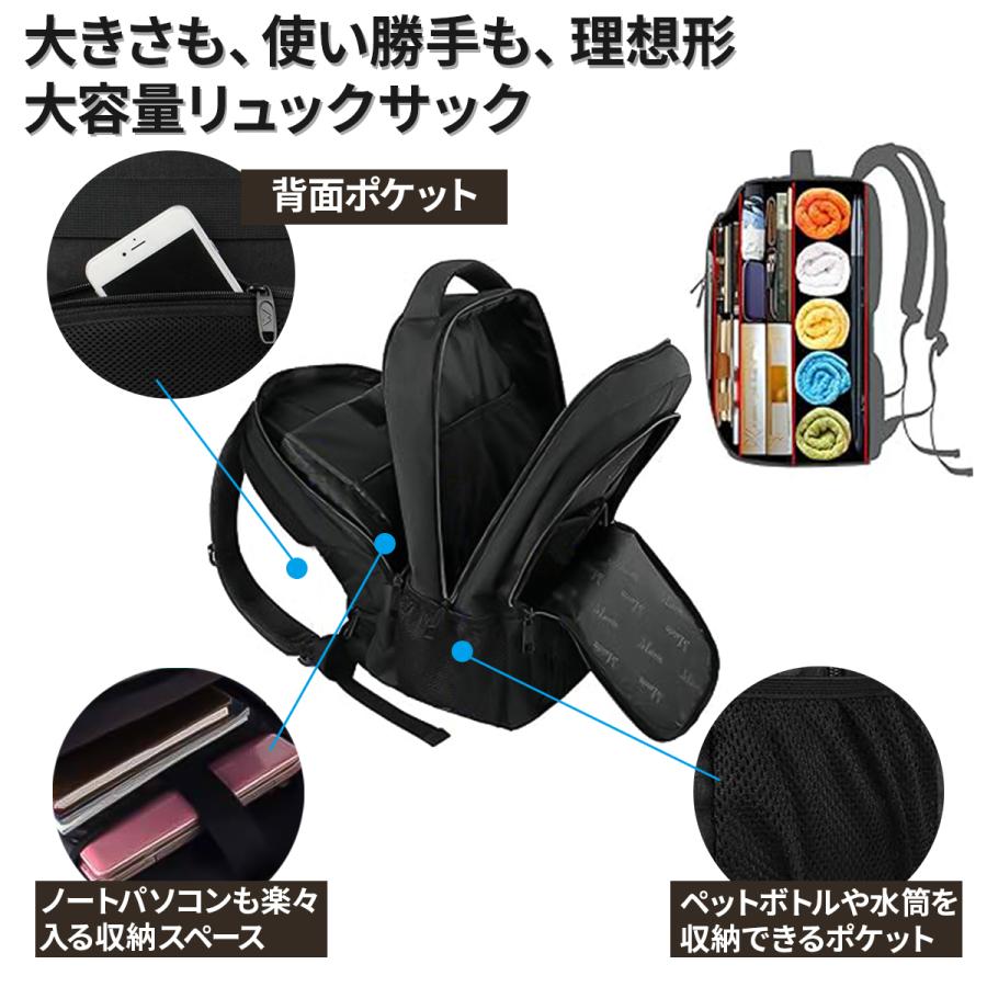 TOSNET] 大容量PU革リュック メンズ レディース兼用 バックパック 15.6