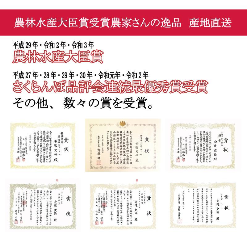 さくらんぼ 佐藤錦 秀品 2Lサイズ600ｇ 山形県産 送料無料 プレゼント 2024 サクランボ 佐藤錦 贈答品 高級 お中元 ギフト 果物 御中元 プレゼント｜crea-lelaku｜02