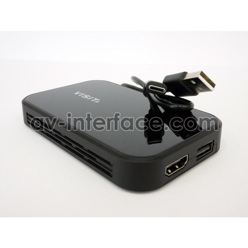 VISIT ELA-V10S】(HDMI出力付) YouTubeなどのネット動画を簡単に純正