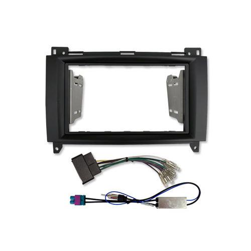 AVC】ベンツAクラス W169後期 2DIN ナビ取付キット ブラックパネル