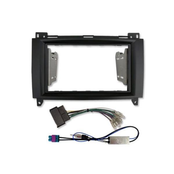 AVC】ベンツBクラス W245後期 2DIN ナビ取付キット ブラックパネル