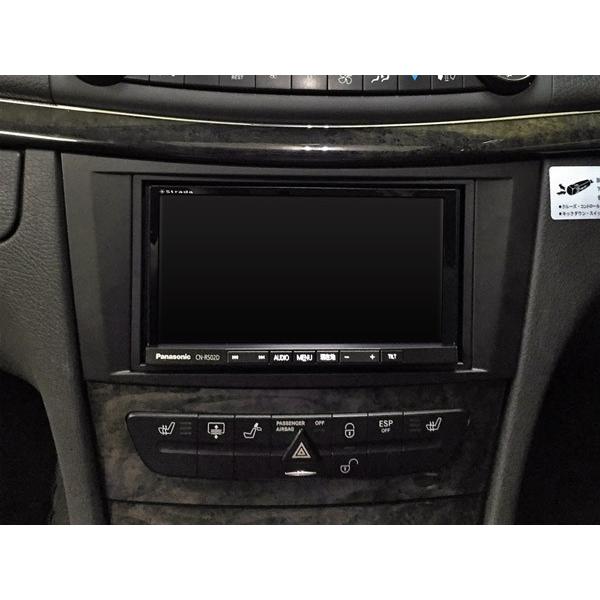 純正 ベンツ CLS W211 W219 オーディオ ナビ AVC】ベンツCLSクラス W219前期 2DIN ナビ取付キット ブラックパネル