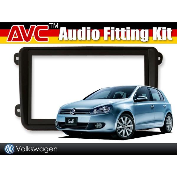 AVC】2DINナビ取付キット - VW ゴルフ6 VI 2009(H21)/4〜2013(H25)/6