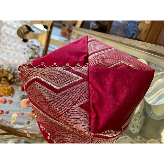 ハンドメイド◇着物・帯リメイク巾着 えんじ : Crea(クリエ) - 通販