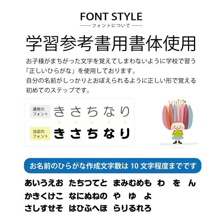 特大アイロンシール 2列タイプ お名前シール アイロンシール 14003
