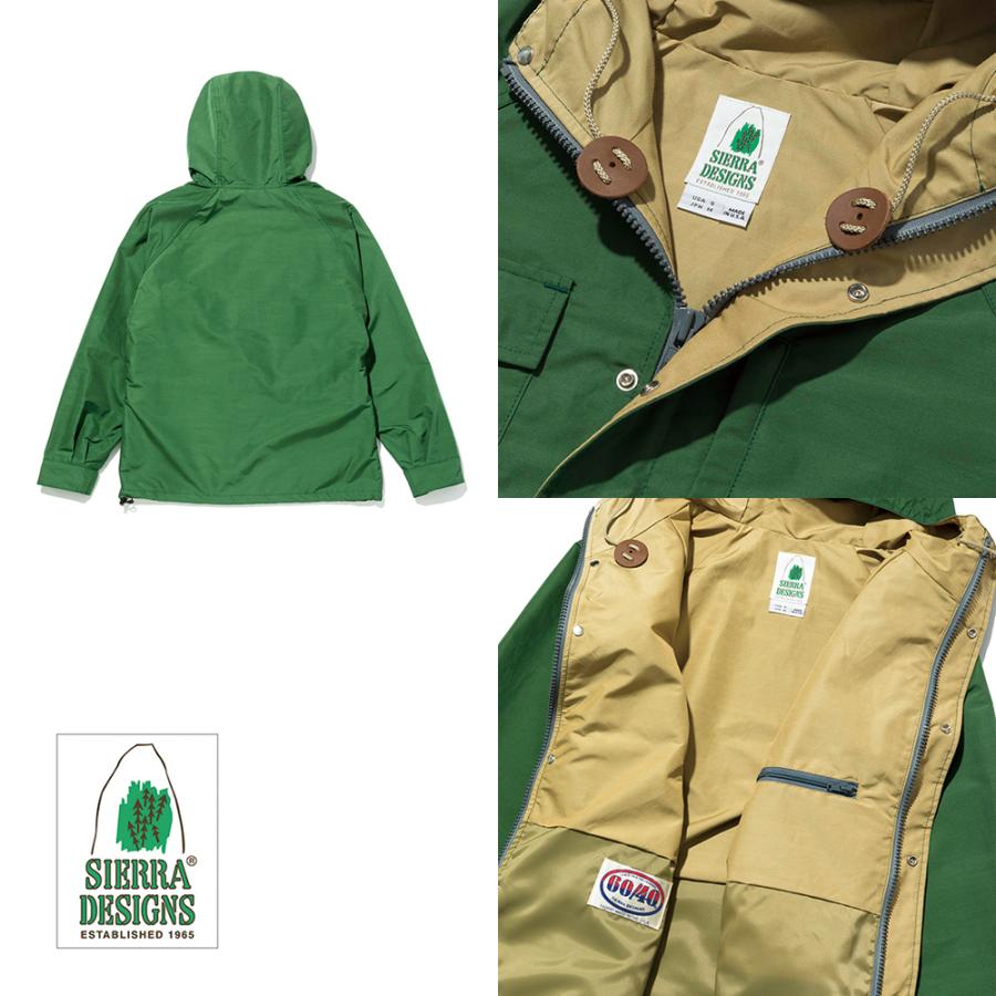 z*a様 Sierra Designs グリーン マウンテンパーカー ショート丈 SHORT MOUNTAIN PARKA | MOUNTAIN PARKA | ITEM | 【SIERRA