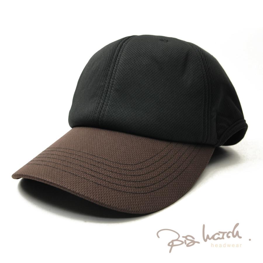 【公式】BIGWATCH大きいサイズ  メンズ 帽子  6パネル ラウンド キャップ バイク ヘルメット インキャップ ブラック ブラウン 黒 茶 BK-003R ビッグサイズ |  | 01