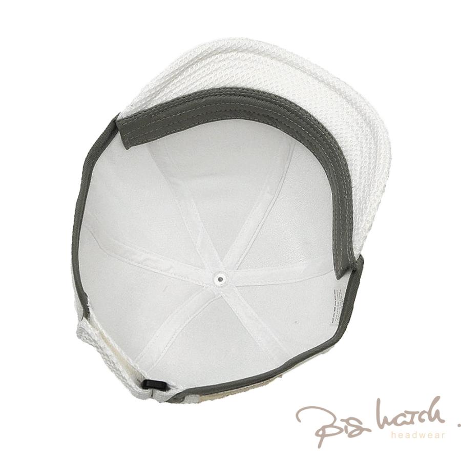 【公式】BIGWATCH 大きいサイズ 帽子 メンズ アンパイアラウンド メッシュ キャップ  ホワイト グレー C-39R つば 短い ビッグワッチ正規品 UVカット |  | 04