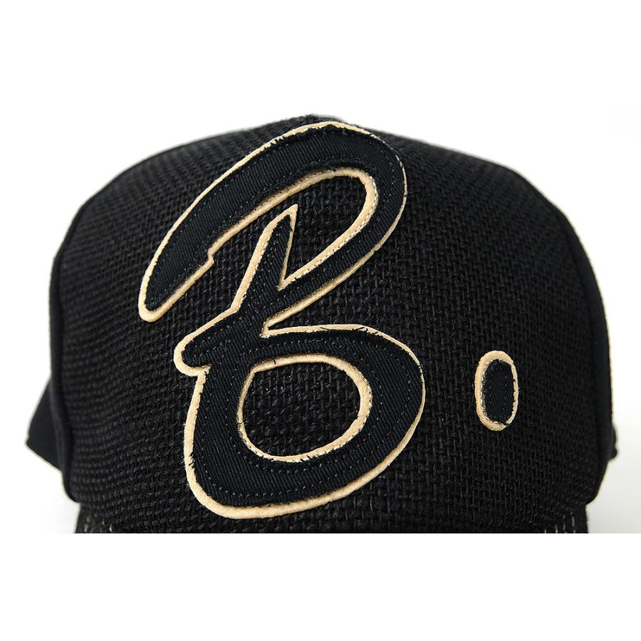 【公式】BIGWATCH 大きいサイズ 帽子  メンズ ヘンプコットン ワッペンキャップ  オールブラック黒   ビッグワッチ正規品 キャップ/ UVケア｜creak-net｜07