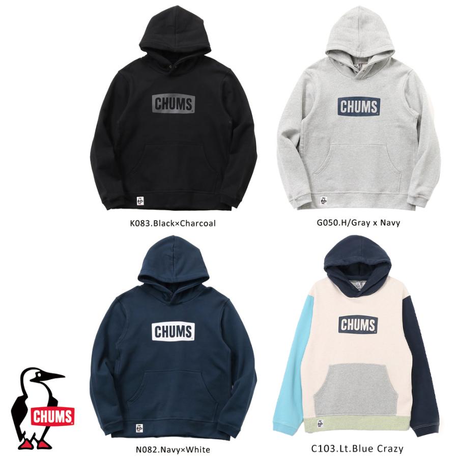 CHUMS オーバーサイズフード付きパーカー CHUMS（チャムス） CHUMS正規品 ロゴ プルオーバーパーカー スウェット