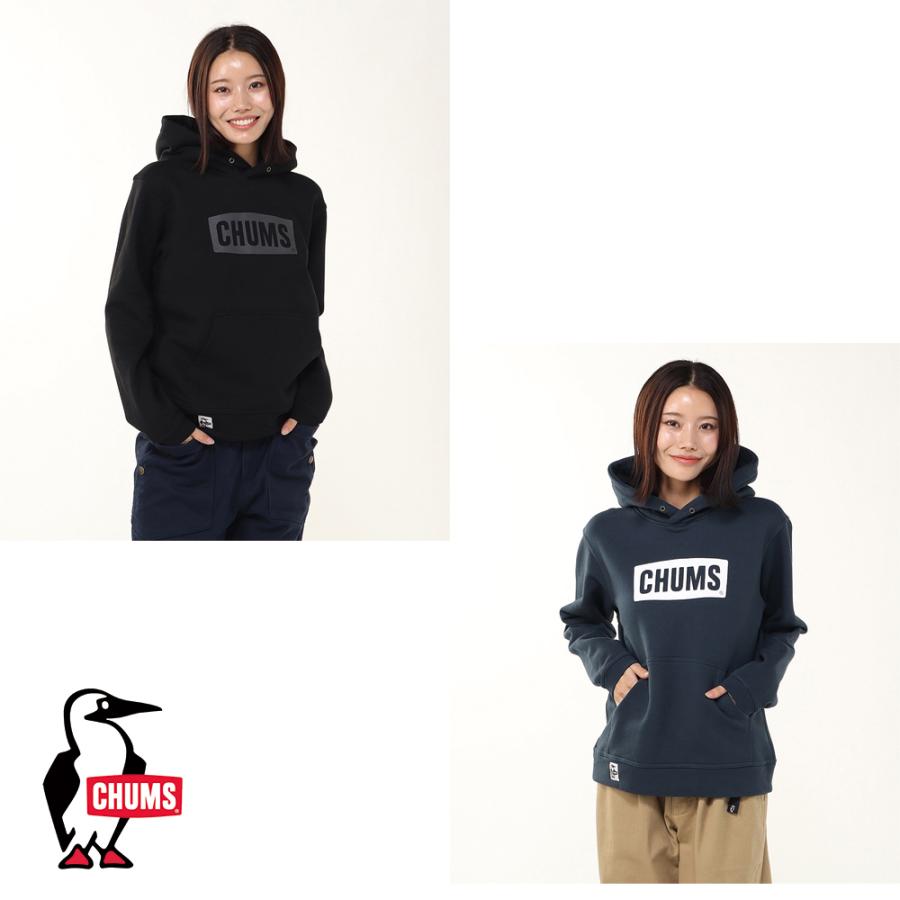 CHUMS オーバーサイズフード付きパーカー CHUMS（チャムス） CHUMS正規品 ロゴ プルオーバーパーカー スウェット