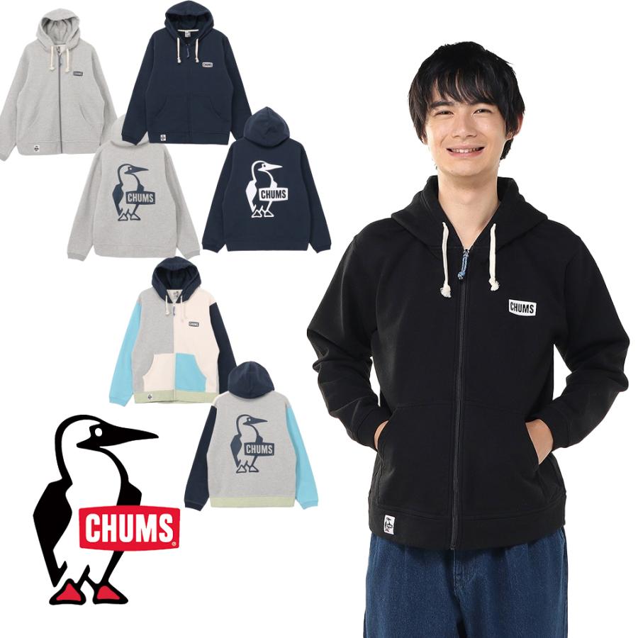 CHUMS（チャムス） CHUMS正規品 ブービーロゴジップパーカー(パーカー