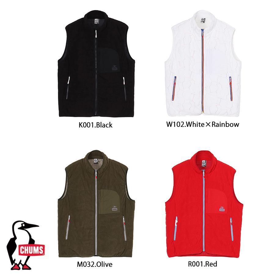 チャムス CHUMS 正規品 ブービーステッチフリースベスト フリースジャケット 秋冬 アウター ミドルレイヤー スタンドカラー ch04-1418/デイリー/カジュアル | CHUMS | 01