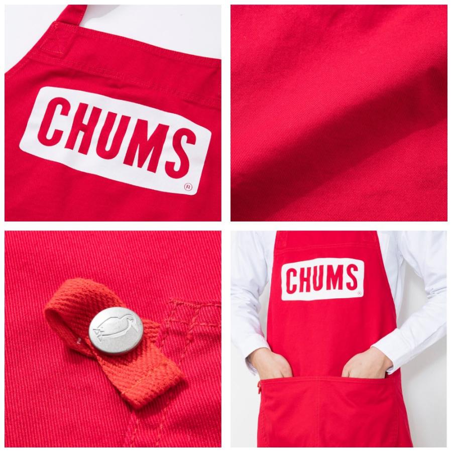 チャムス CHUMS ボートロゴエプロン DIY ガーデニング キッチン キャンプ アウトドア メンズ レディース フリーサイズ CH09-1140 | CHUMS | 02