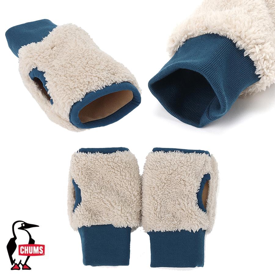 チャムス CHUMS 正規品 ボンディングフリースカフゲイター 手袋 スマホ操作可能 フィンガーレス カフゲイター  防寒 防風 ユニセックス /ch09-1337 | CHUMS | 02