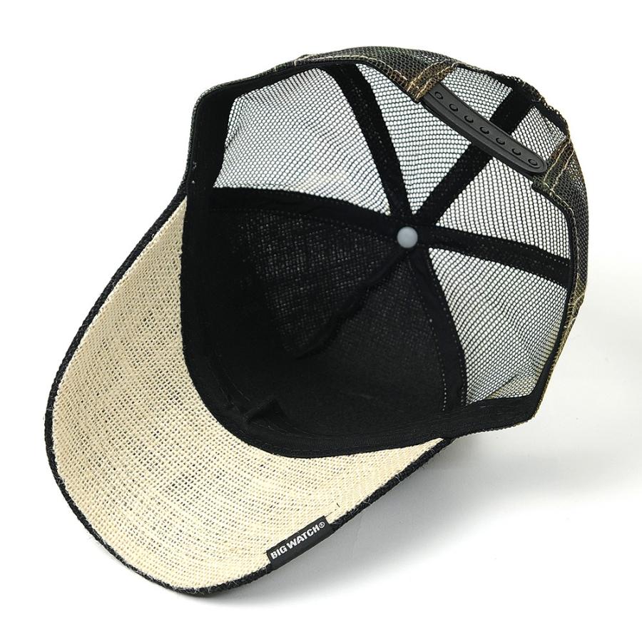 【公式】BIGWATCH 大きいサイズ 帽子  キャップ ヘンプ キャップ ブラック カモ柄 メッシュキャップ 迷彩  CP-01K ビッグワッチ正規品  UVカット |  | 07