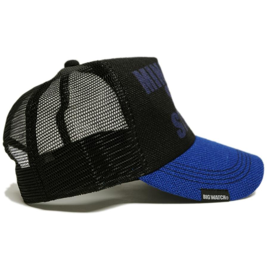 【公式】BIGWATCH 大きいサイズ 帽子  メンズ キャップ ヘンプキャップ ブラック ブルー ブラック 黒 青 メッシュキャップ cp-27 春夏 UVカット |  | 03