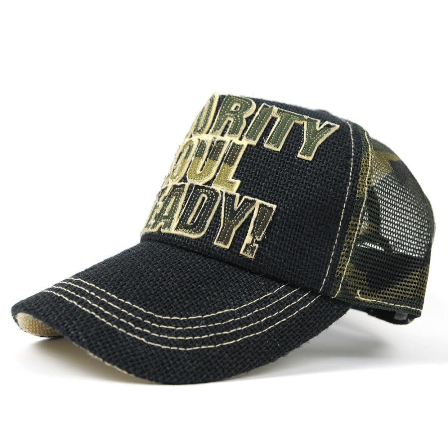 【公式】BIGWATCH 大きいサイズ 帽子  キャップ ガレージ ヘンプ キャップ ブラック カモ柄  メッシュキャップ ヘンプ ワッペン  CPH-01K 迷彩  UVカット | 