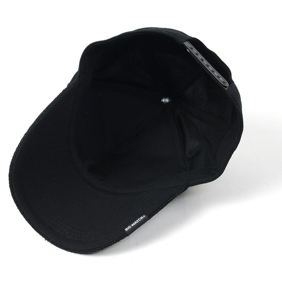 【公式】BIGWATCH 大きいサイズ 帽子  メンズ キャップ ガレージ ヘンプ コットンキャップ オールブラック 黒   ビッグワッチ正規品/ UVカット |  | 07