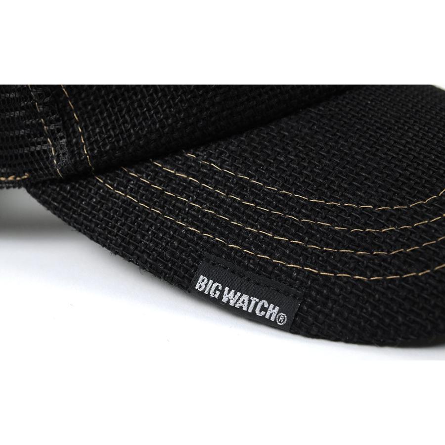 【公式】BIGWATCH 大きいサイズ 帽子 メンズ キャップ 無地 ヘンプ メッシュキャップ  ビッグワッチ正規品 黒 ブラック 大きめ  UVカット |  | 04