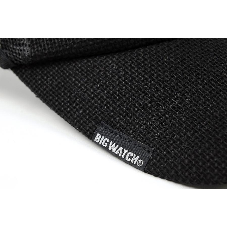 【公式】BIGWATCH 大きいサイズ 帽子  キャップ 無地ヘンプ ラウンドキャップ オールブラック   ビッグワッチ正規品  ダメージ加工無し/ アメカジ UVカット |  | 05