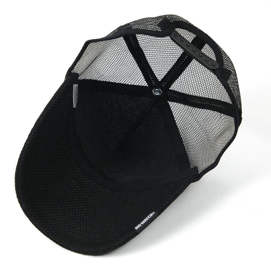 【公式】BIGWATCH 大きいサイズ 帽子  キャップ 無地ヘンプ ラウンドキャップ オールブラック   ビッグワッチ正規品  ダメージ加工無し/ アメカジ UVカット |  | 06