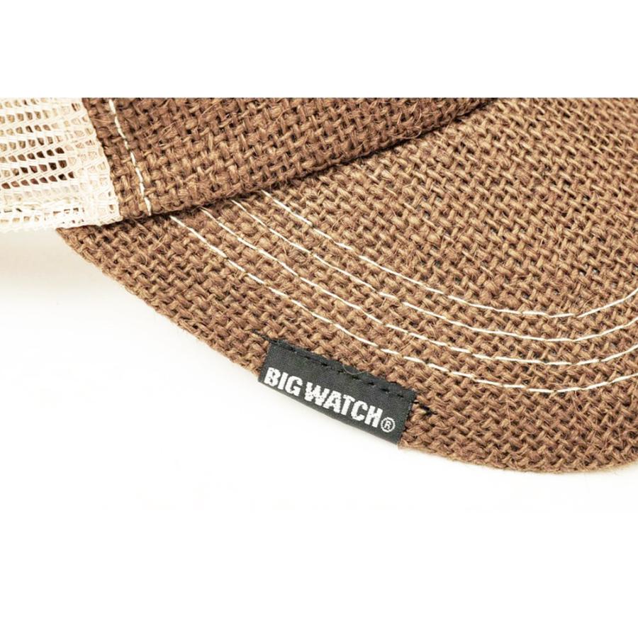 【公式】BIGWATCH 大きいサイズ 帽子   メンズ  無地 ヘンプ メッシュ キャップ  ビッグワッチ正規品 ブラウン/ベージュ CPM-10 アメカジ  UVカット |  | 04