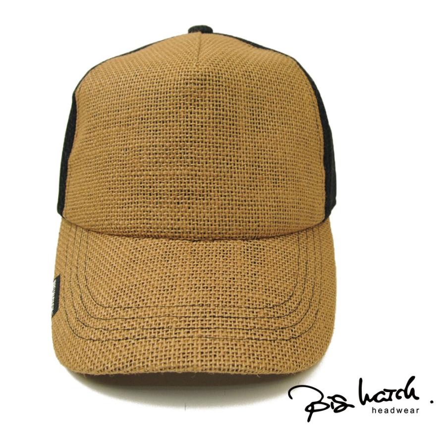 【公式】BIGWATCH メンズ 大きいサイズ 帽子 ヘンプメッシュ キャップ ベージュ/ブラック CPM-30 春 夏 秋 |  | 05