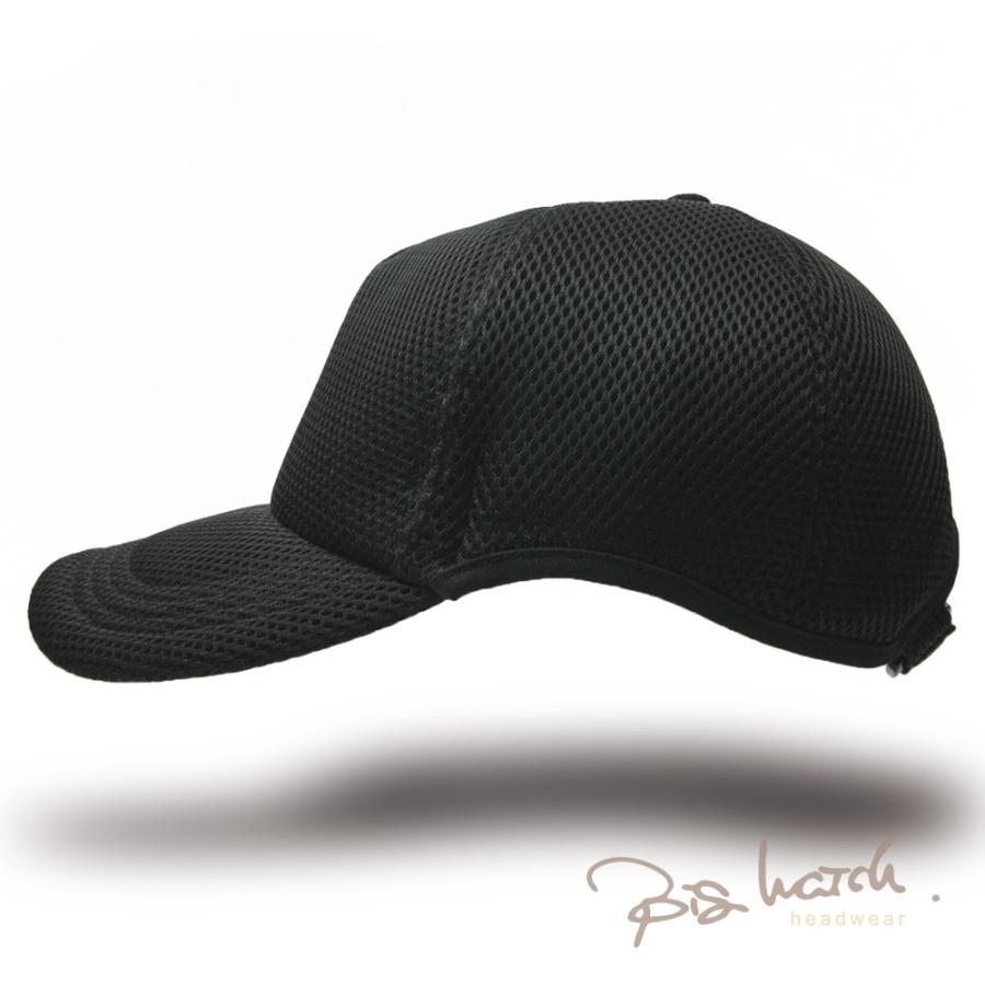 【公式】BIGWATCH さらに大きいサイズ 帽子  メンズ 無地 ラウンドメッシュキャップ 黒 ブラック CPMG-01R スポーツ ビッグワッチ正規品｜creak-net