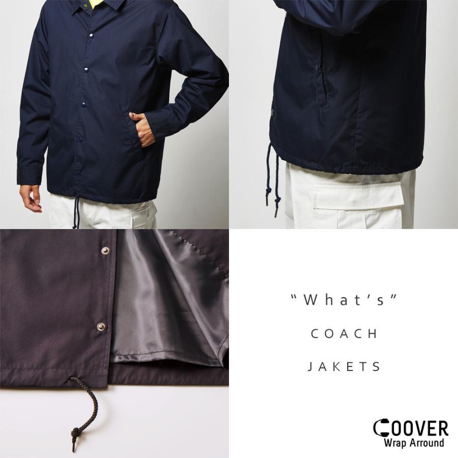 公式】COOVER(クーバー) コーチジャケット 裏地付き WHAT'S