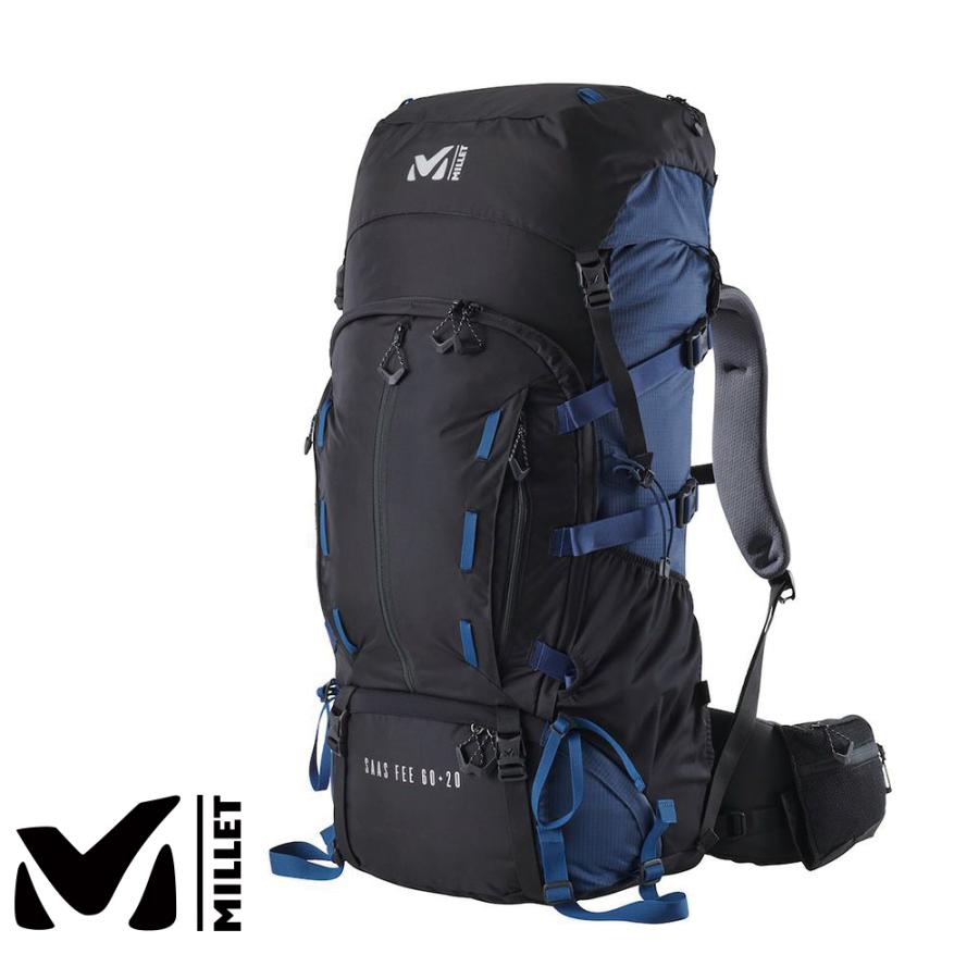 MILLET ミレー サースフェー60+20 BLACK/NAVY MIS0637 トレイル MILLET ミレー サースフェー60+20 BLACK/NAVY MIS0637 トレイル