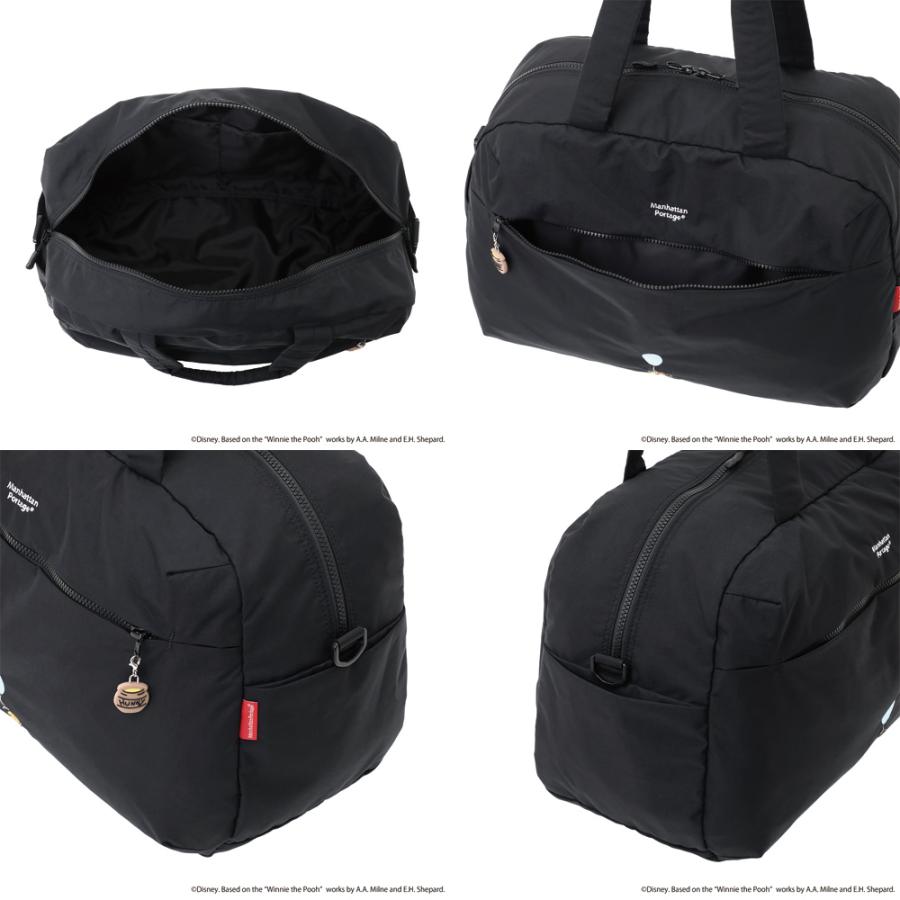 マンハッタンポーテージ くまのプーさん ディズニーコラボ ボストンバッグ 斜めがけ Manhattan Portage PALMETTO BOSTON BAG NYLON TUSSAH QUILL 25 / POOH  MP1826TSPH25 Manhattan Portage（マンハッタンポーテージ） くまのプーさんん