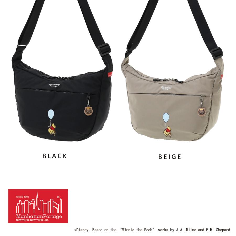 マンハッタンポーテージ くまのプーさんん ディズニー ManhattanPortage QUEENSBORO BP NYLON TUSSAH QUILL 25 / POOH バッグ ショルダー 自転車 | Manhattan Portage | 03