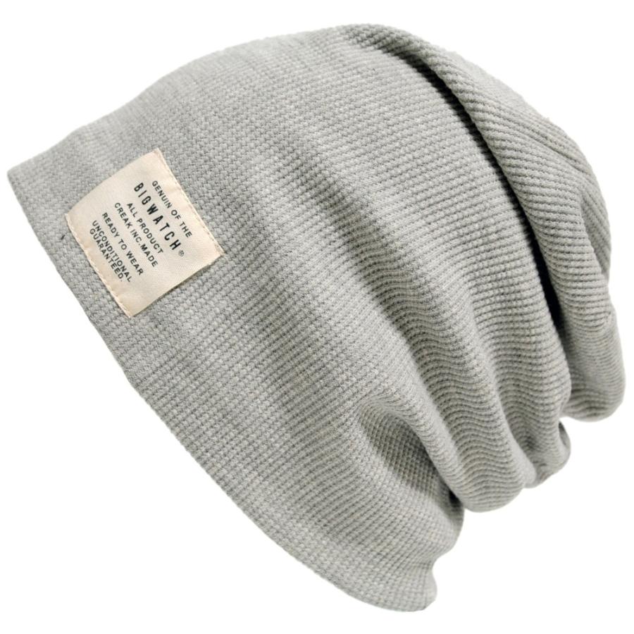 【公式】BIGWATCH 大きいサイズ 帽子  ニットキャップ サーマルリバーシブル MIXグレー/ブラック ビッグワッチ正規品  P-12 UVカット | 
