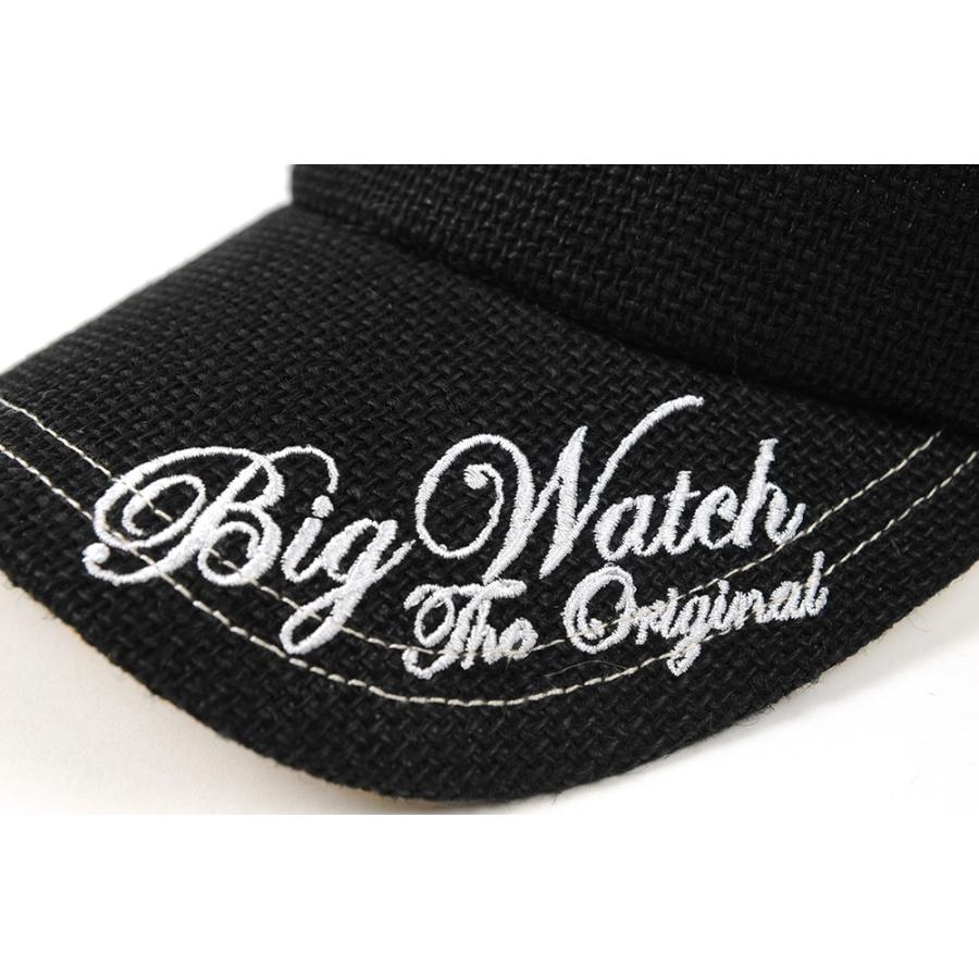 公式】BIGWATCH 大きいサイズ 帽子 メンズ サンバイザー ヘンプサン