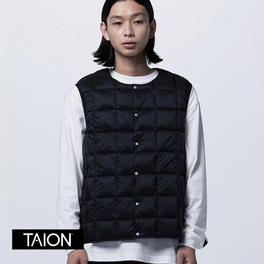 TAION（タイオン） タイオン正規品 メンズ クルーネック ボタン 