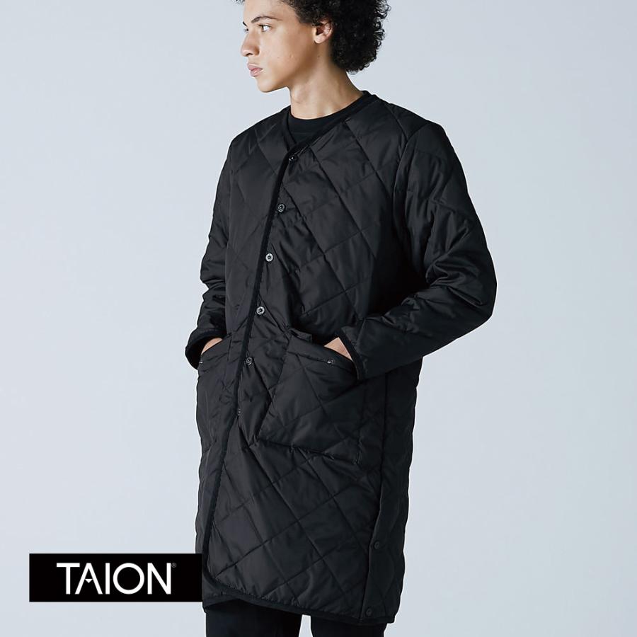 TAION（タイオン） タイオン正規品 UNISEX パイピング Vネック ロング 