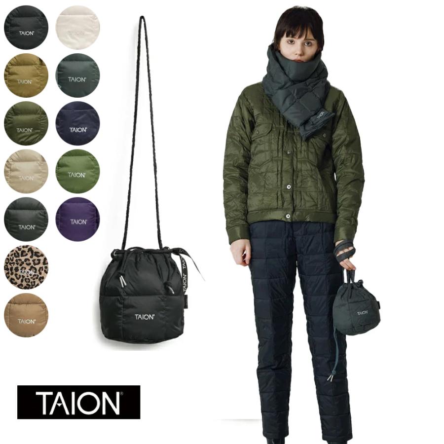 TAION（タイオン） 国内正規品 ドローストリング ダウンバッグ S 巾着 