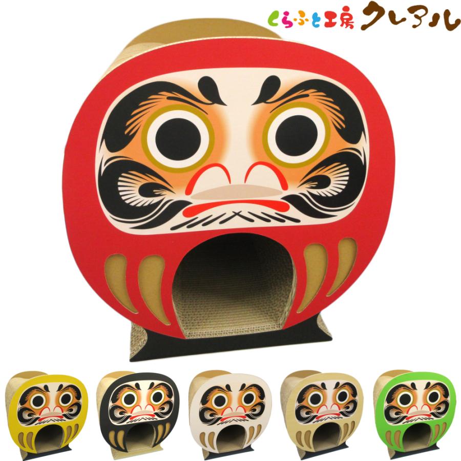 猫 爪とぎ ダンボール   トンネルだるま（大）　　　くらふと工房クレアル 日本製 段ボール 爪みがき 猫用品 おしゃれ ユニーク かわいい | ブランド登録なし