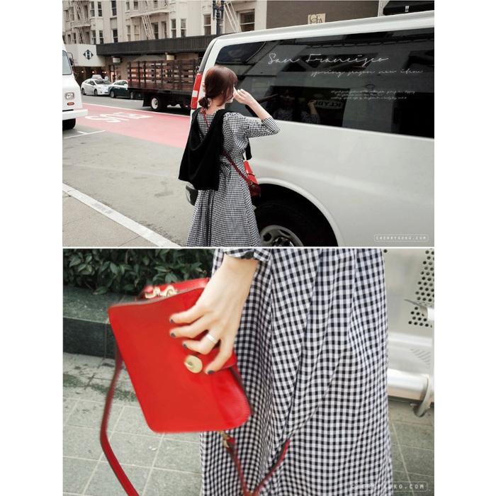 ワンピース ロング 格子柄 ワンピース 半袖 レディース 春夏 大きいサイズ 大人 レトロ格子縞ワンピース Alop Armaria アルマリア 通販 Yahoo ショッピング